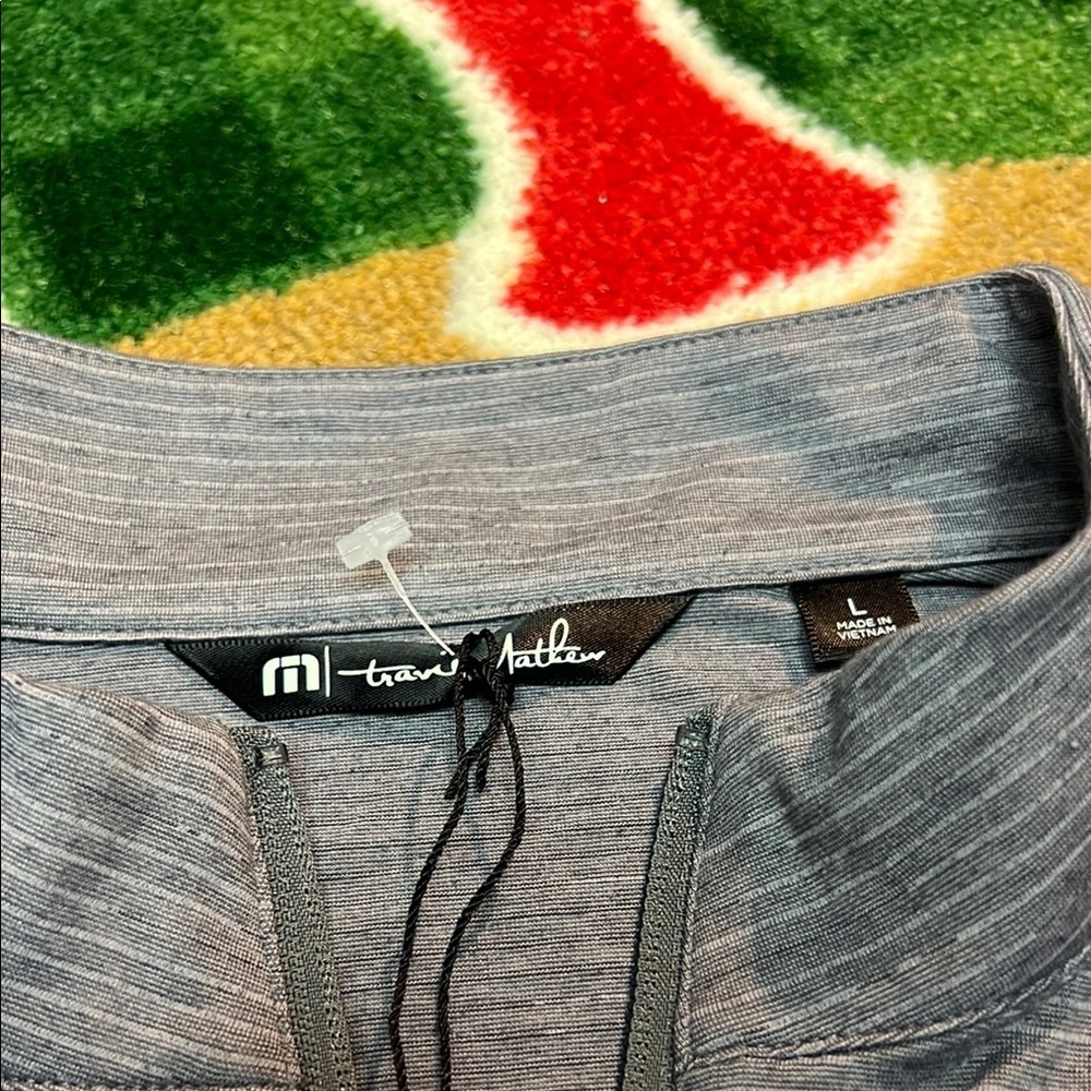 Travis Mathew Crestview 1/4 Zip Pullover Men’s L Gray Polyester NEW - Picture 5 of 5